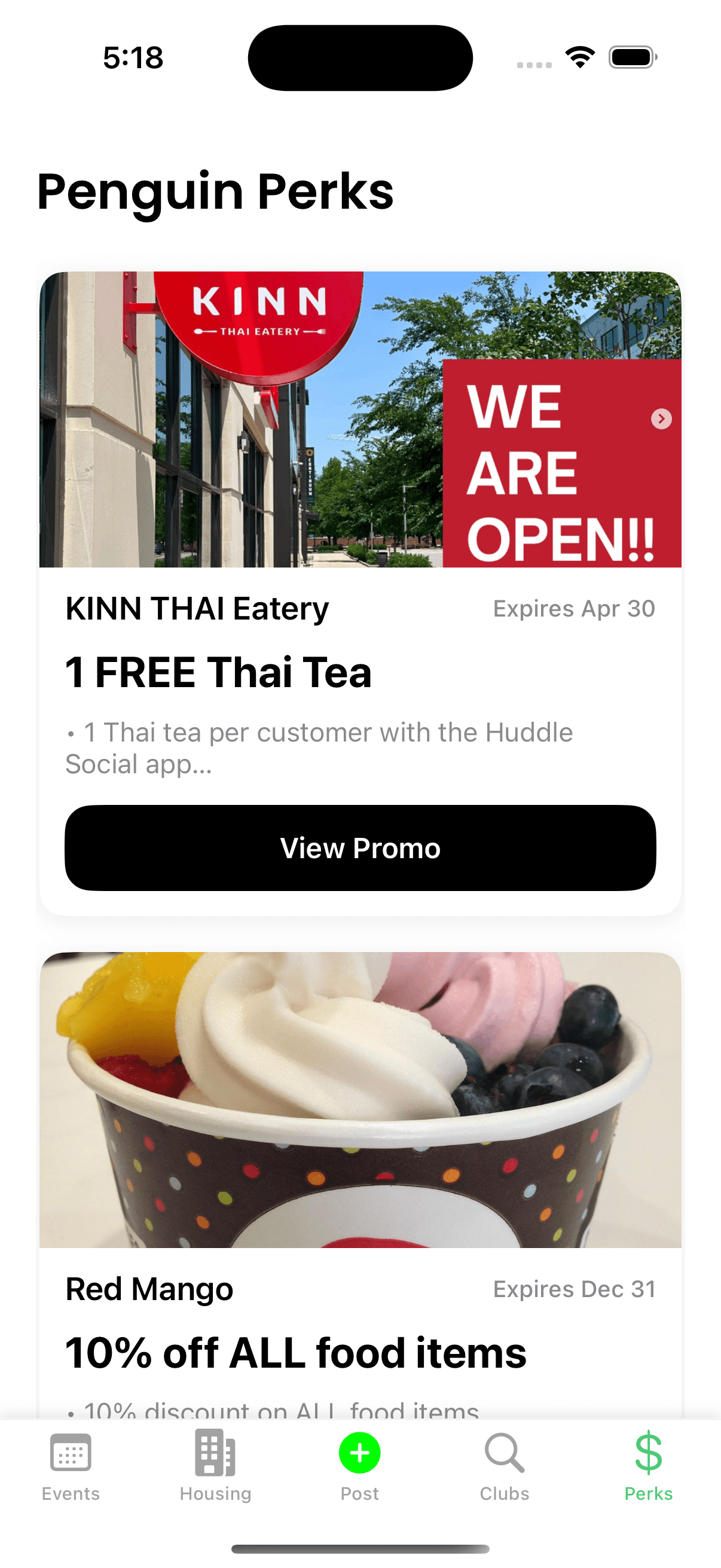 Huddle app preview 3